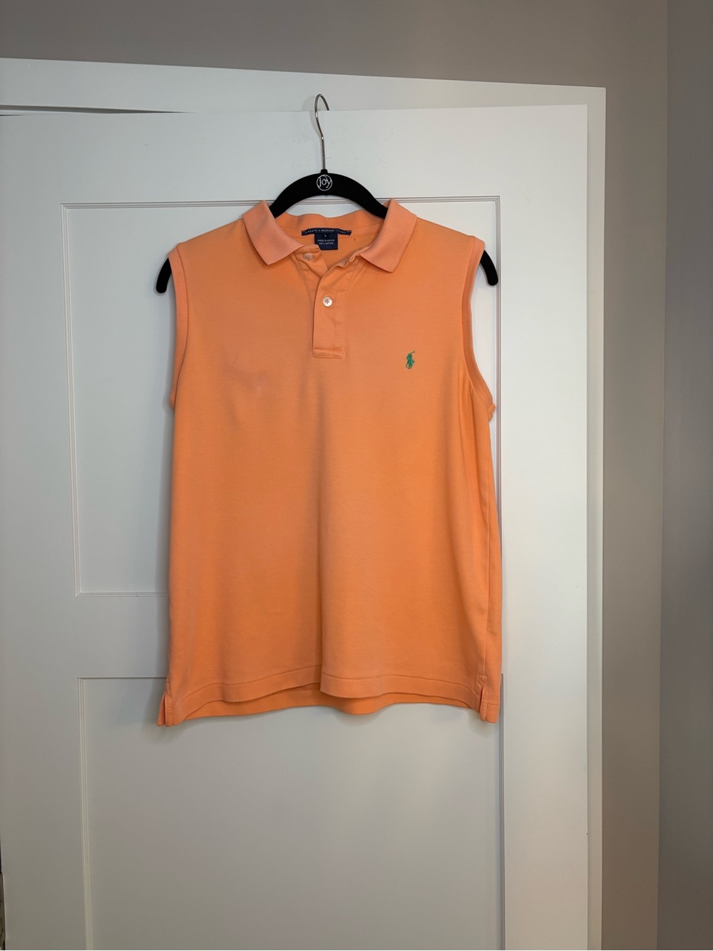 Polo by Ralph Lauren Orange Sleeveless Polo Shirt | Size Large (Not Perfect)